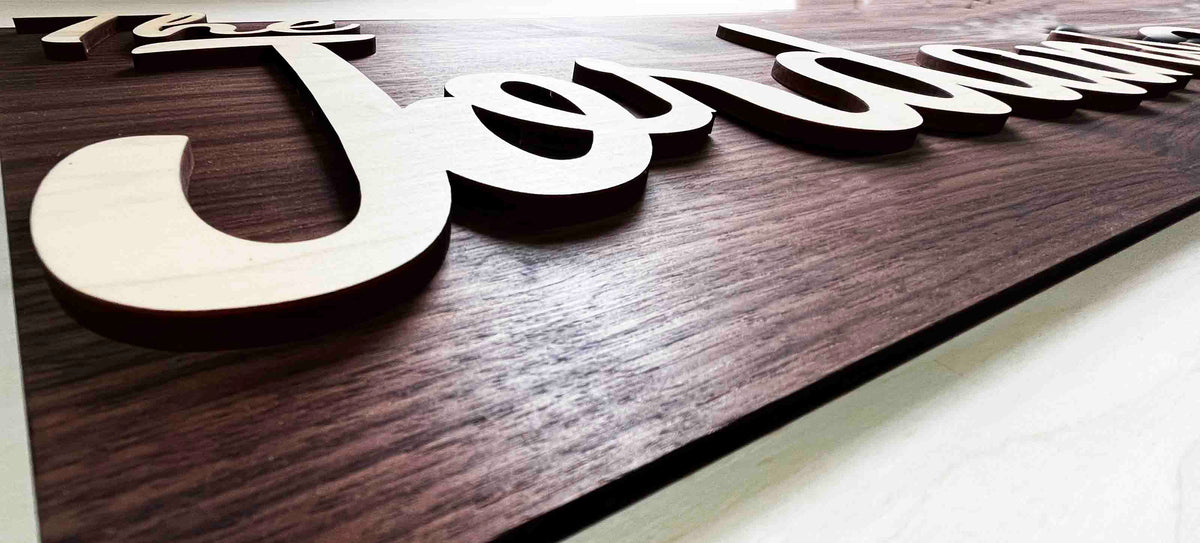 Dual Layer Wooden Sign Memories Made Custom