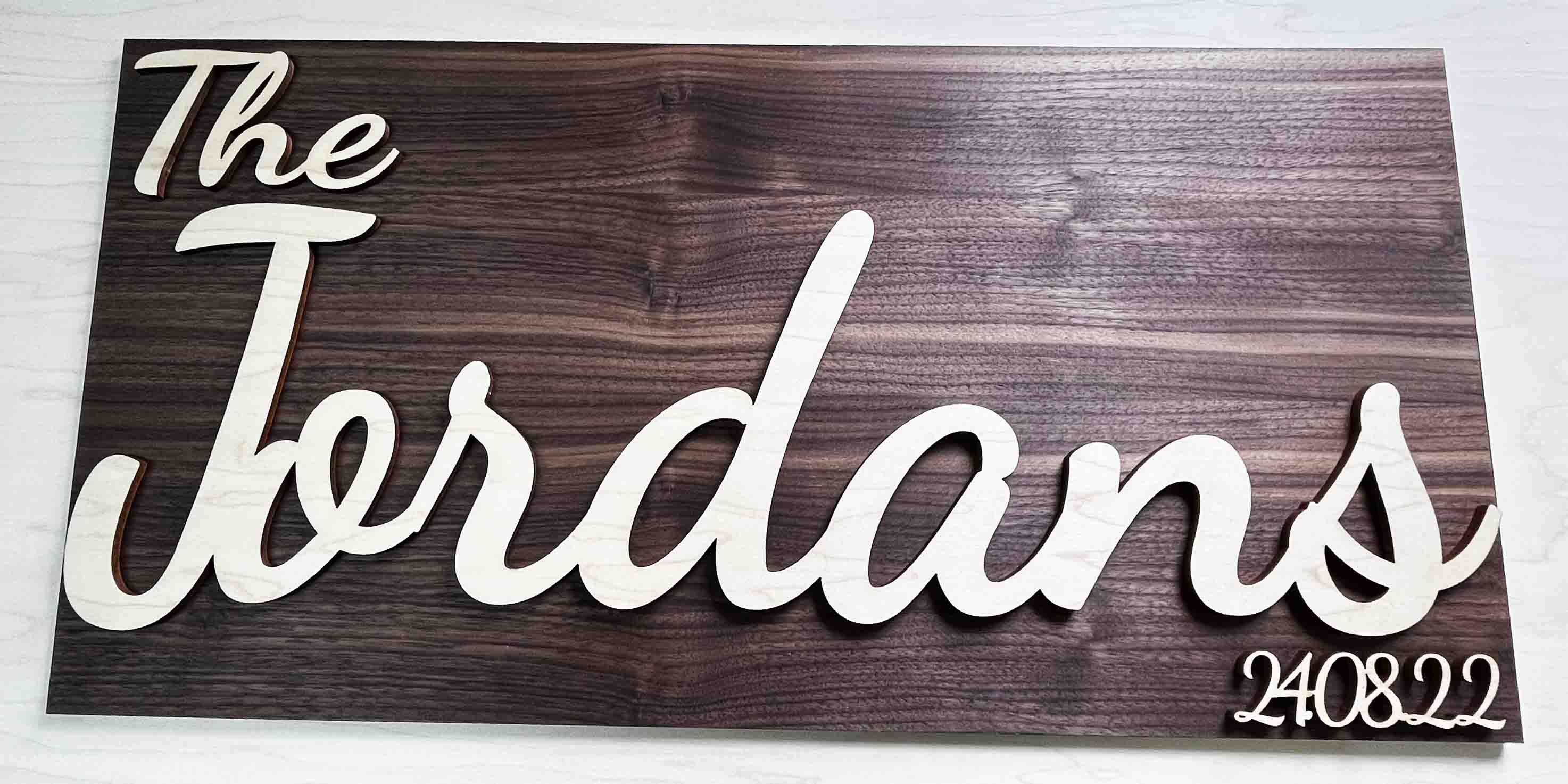 Dual Layer Wooden Sign - Memories Made Custom