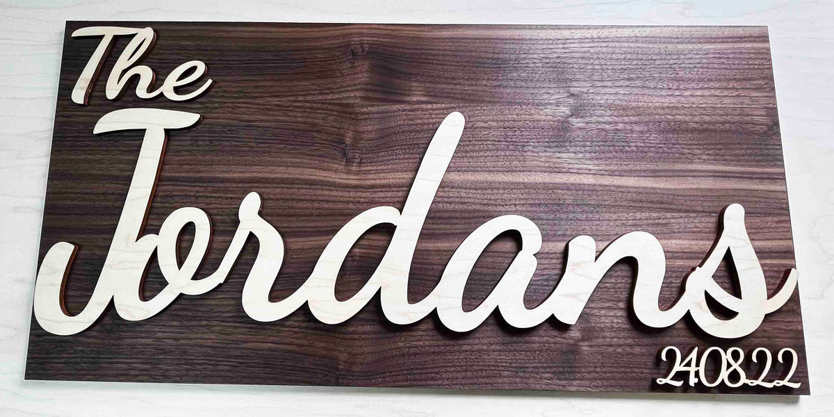 Dual Layer Wooden Sign Memories Made Custom