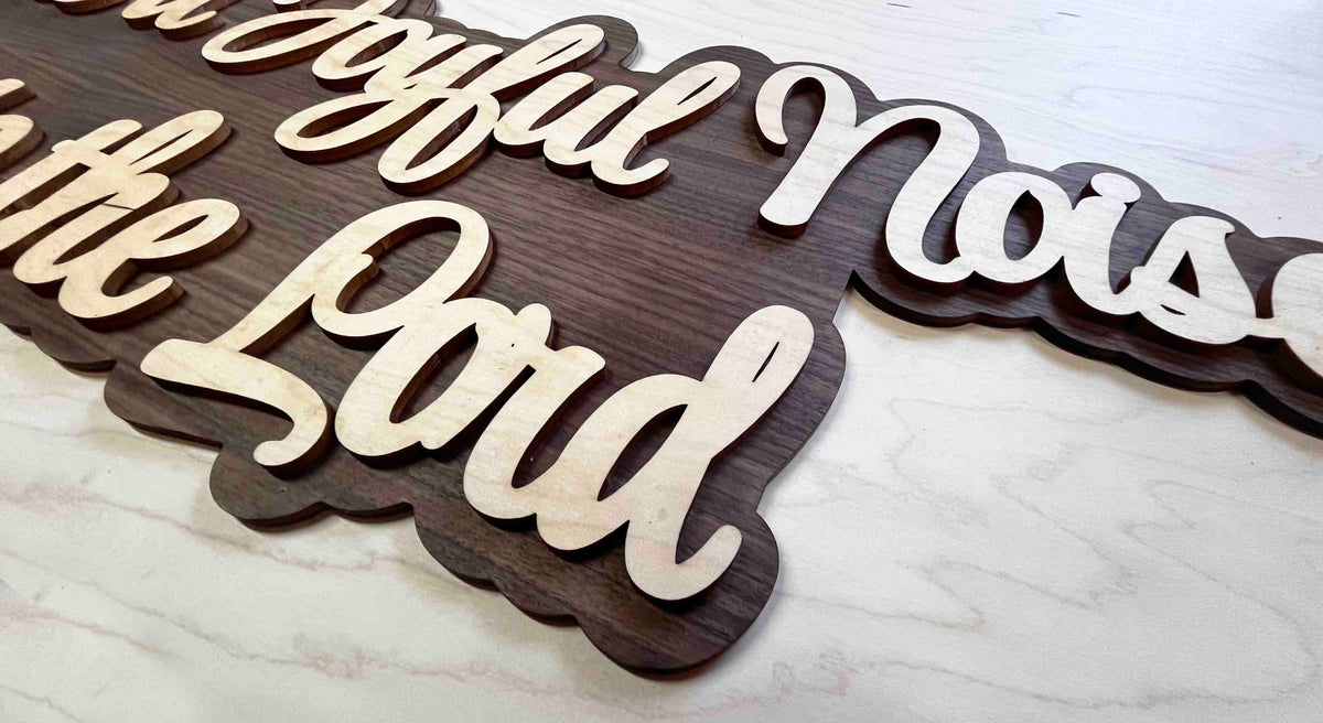 Dual Layer Wooden Sign Memories Made Custom