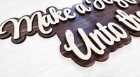 Dual Layer Wooden Sign Memories Made Custom