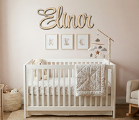 Custom Wood Name Sign: Personalized Wedding & Nursery Decor