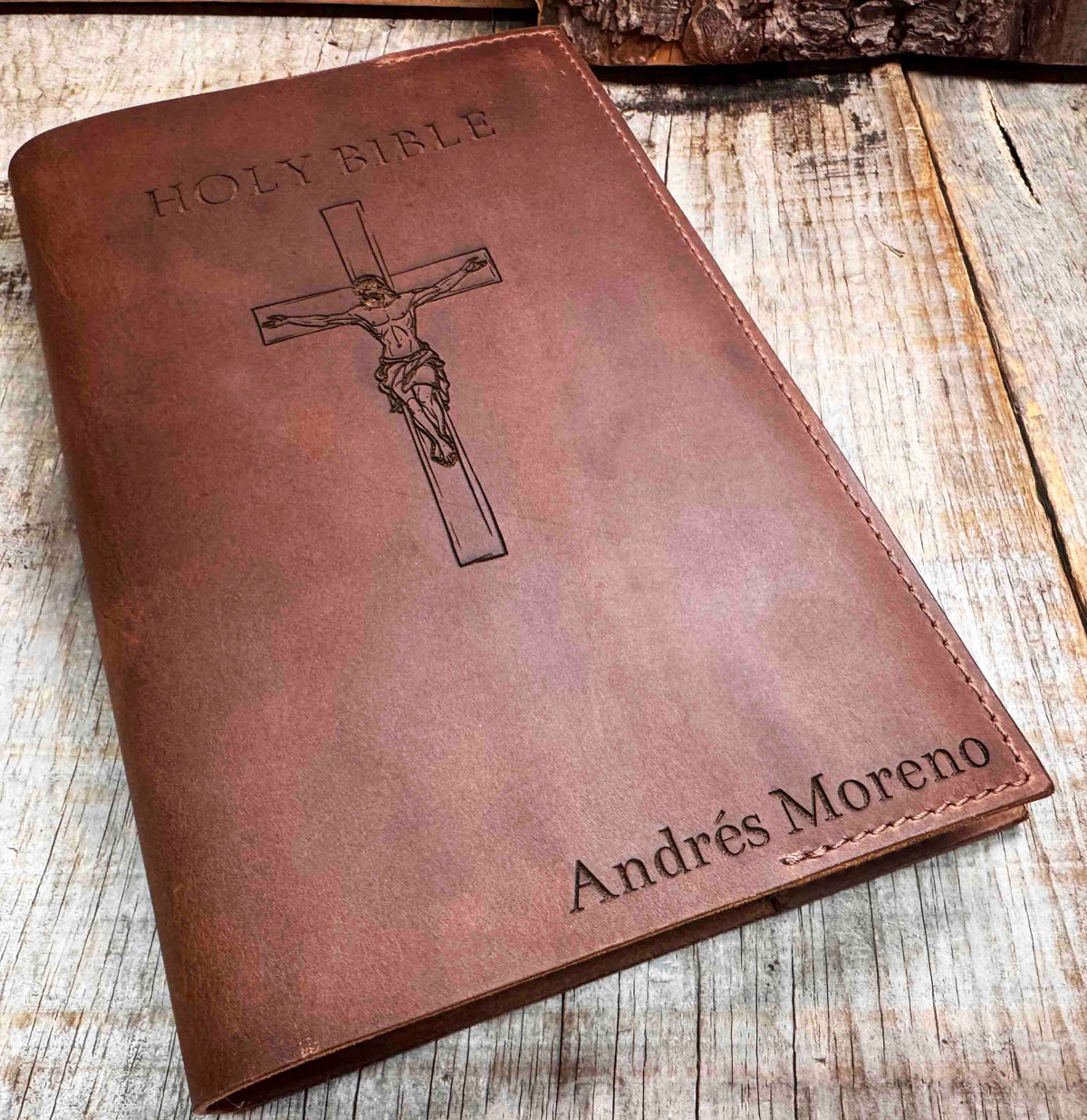 Custom Premium Leather Bible Cover Memories Made Custom