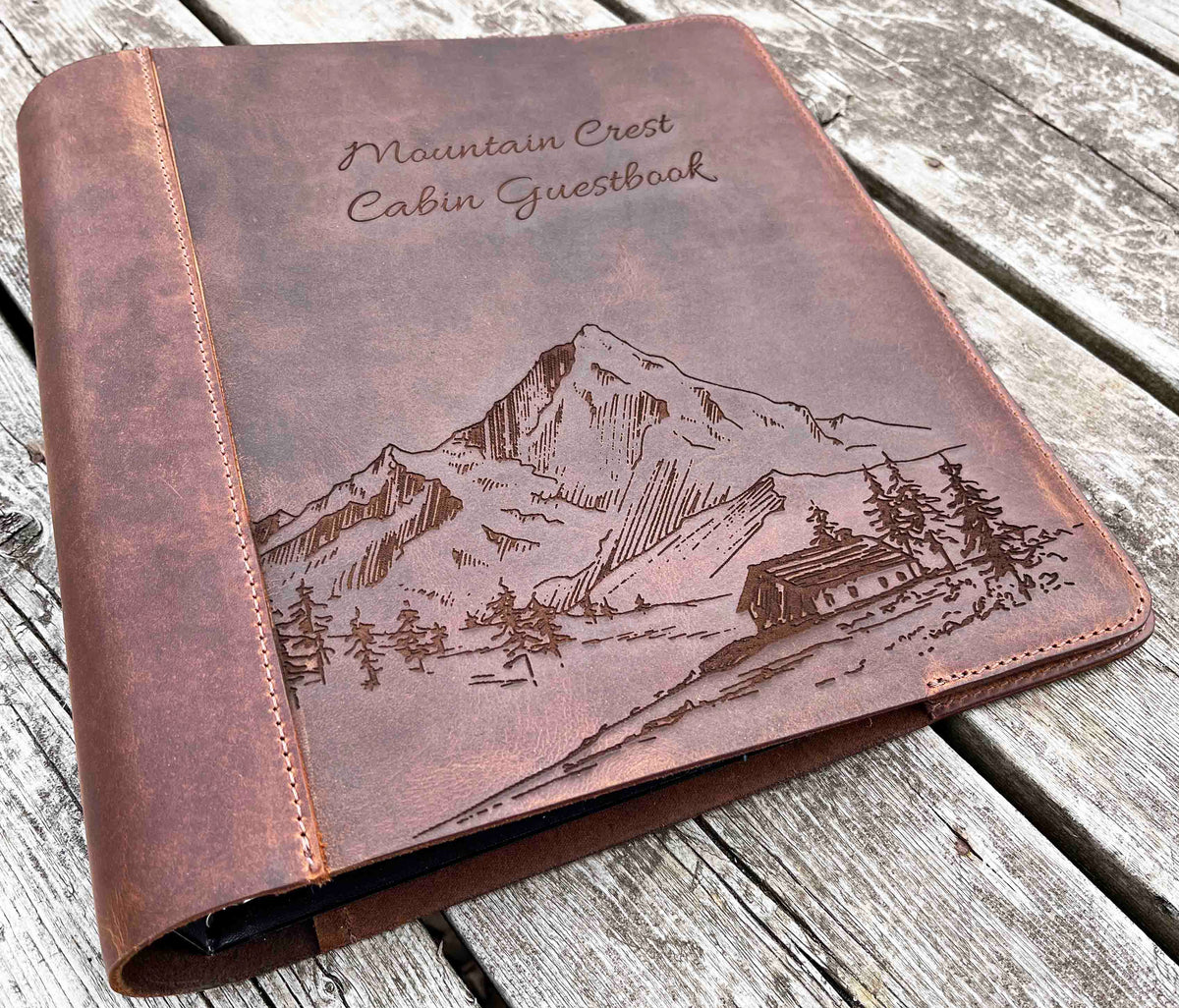 Binder Premium Leather Engraved Memories Made Custom