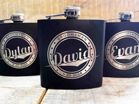 Groomsman Box/Flask Giftsets - Design 13 Memories Made Custom