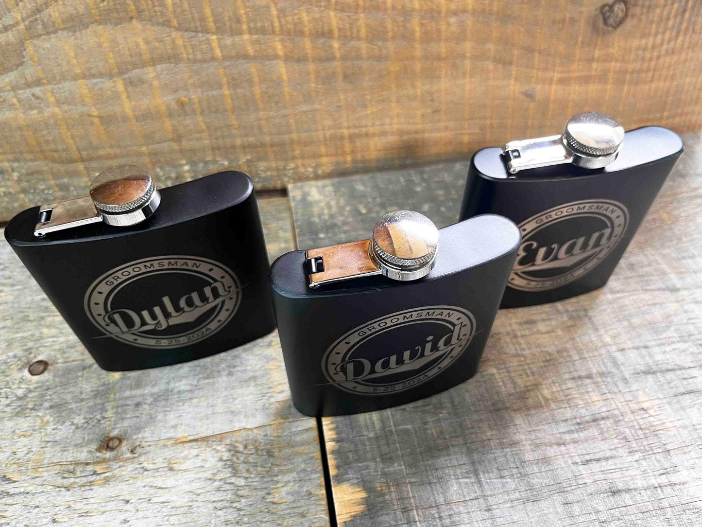 Groomsman Box/Flask Giftsets - Design 13