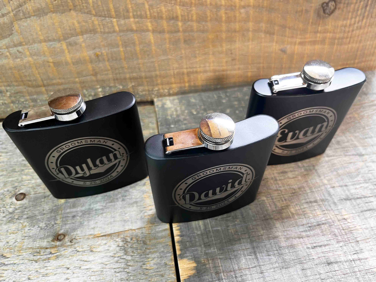 Custom Engraved Flask - Design 16 Memories Made Custom