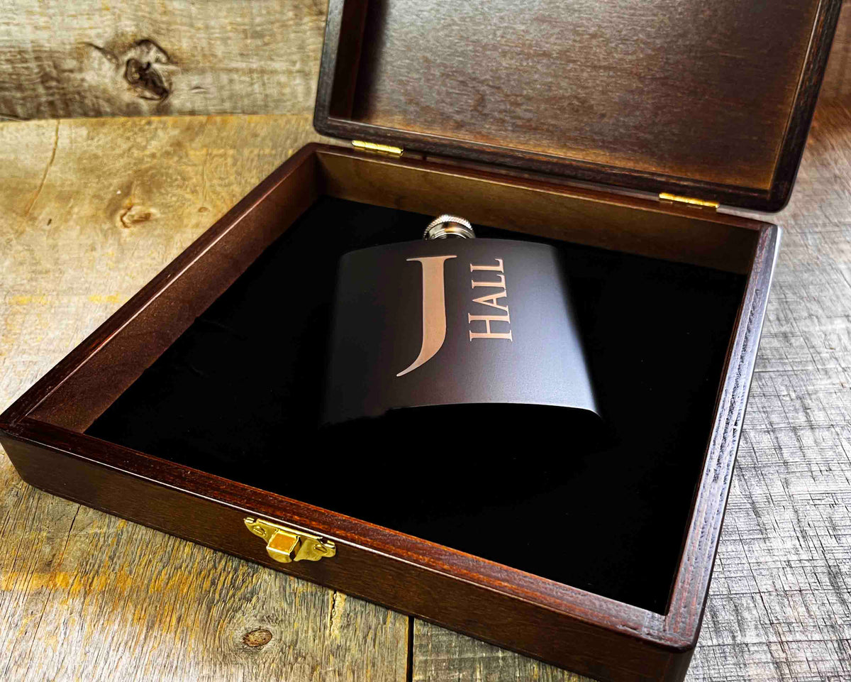 Groomsman Box/Flask Giftsets - Design 10 Memories Made Custom