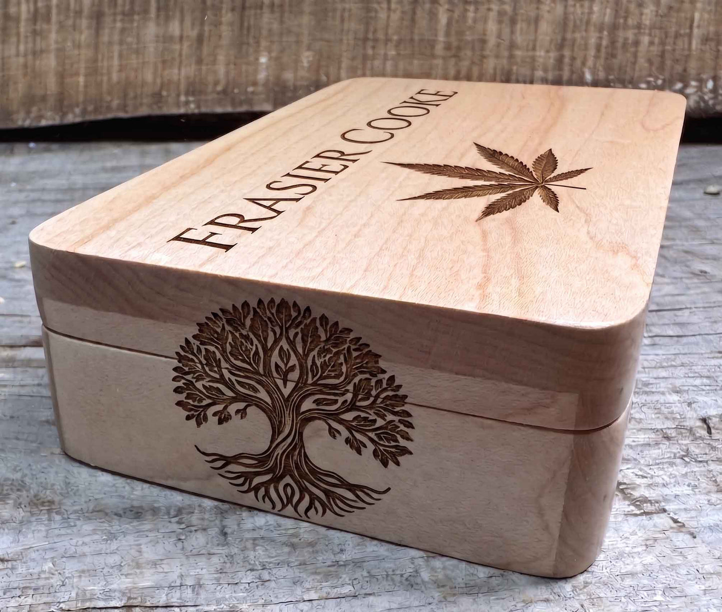 The Maple Buds Custom Hardwood Stash Box