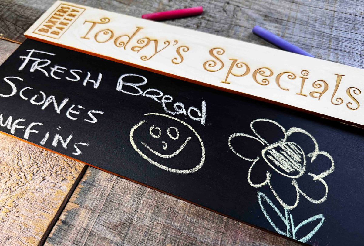 Chalk Boards Laser Cut And Engraved Memories Made Custom