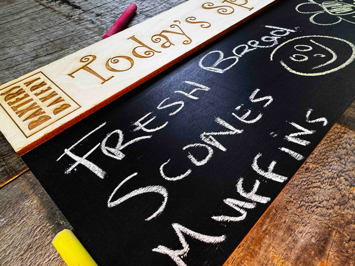 Chalk Boards Laser Cut And Engraved Memories Made Custom