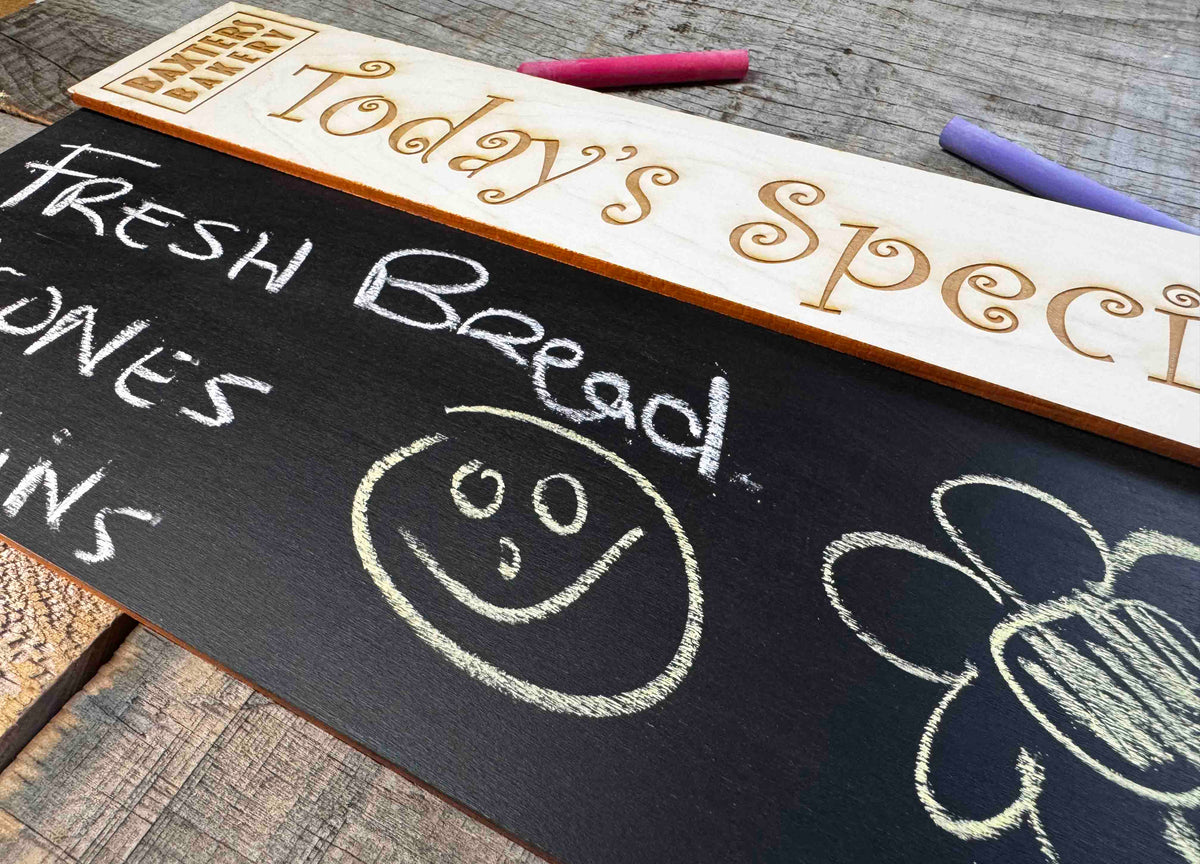 Chalk Boards Laser Cut And Engraved Memories Made Custom