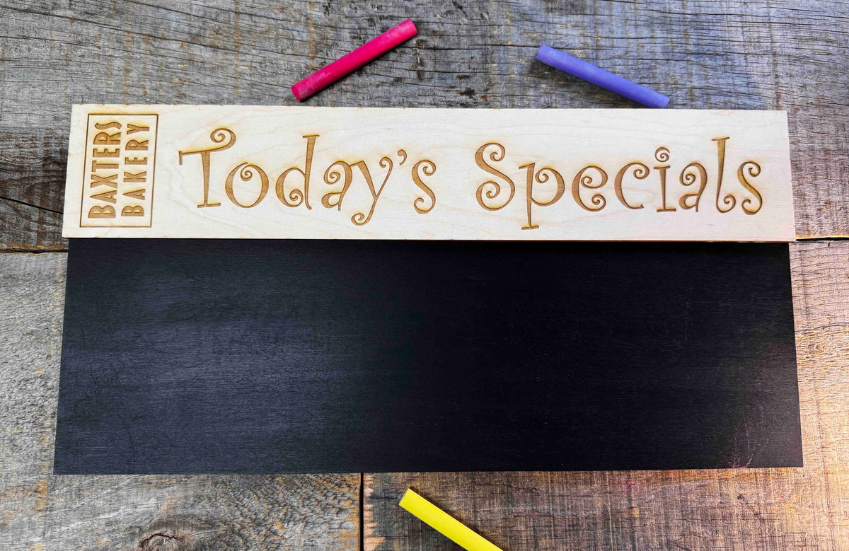 Chalk Boards Laser Cut And Engraved Memories Made Custom