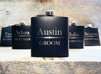 Custom Engraved Flask - Design 50 Memories Made Custom