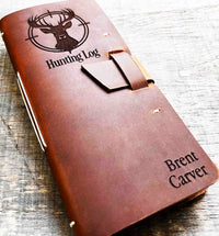 Hunting Log Premium Leather Engraved Memories Made Custom