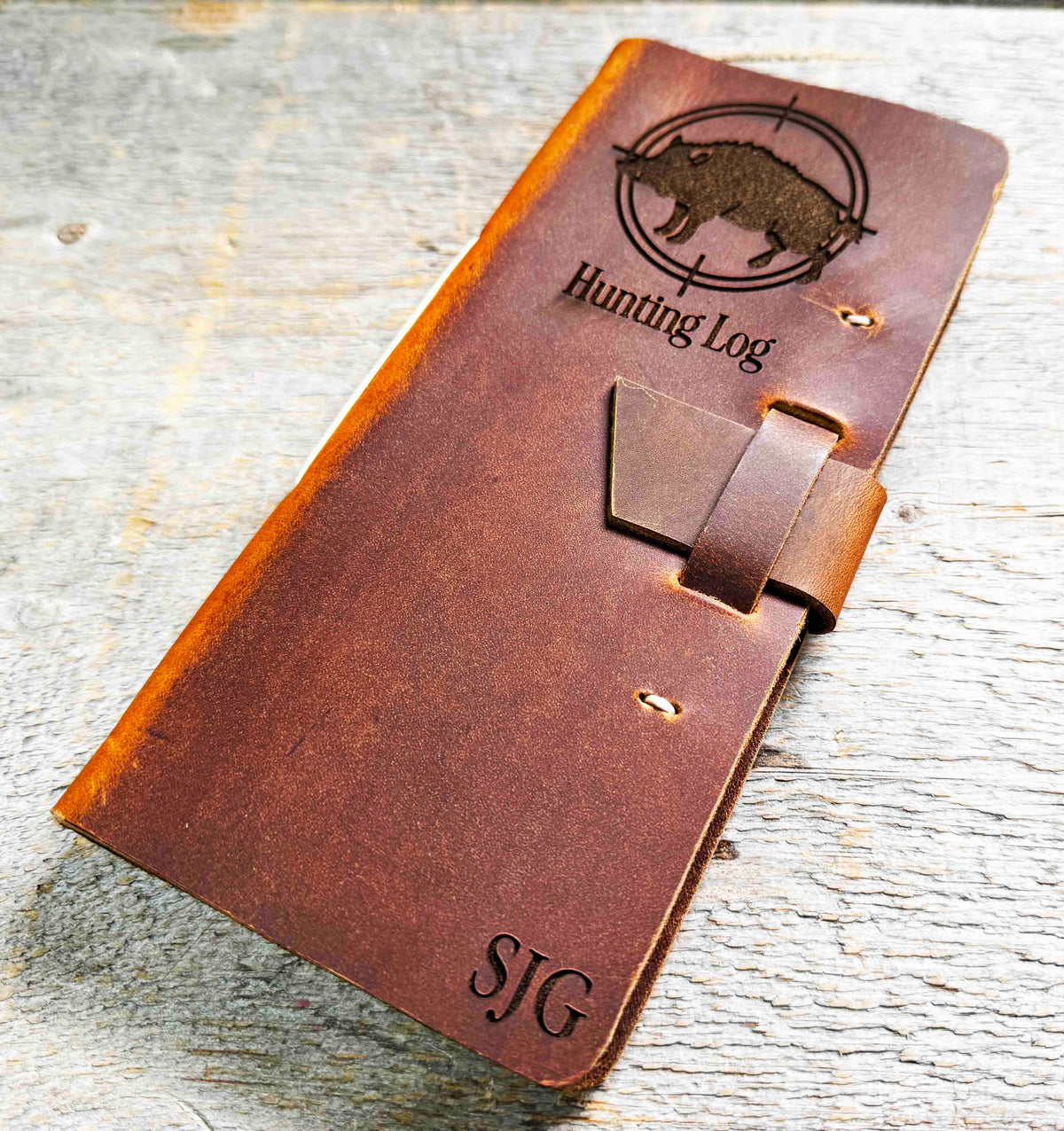 Hunting Log Premium Leather Engraved Memories Made Custom