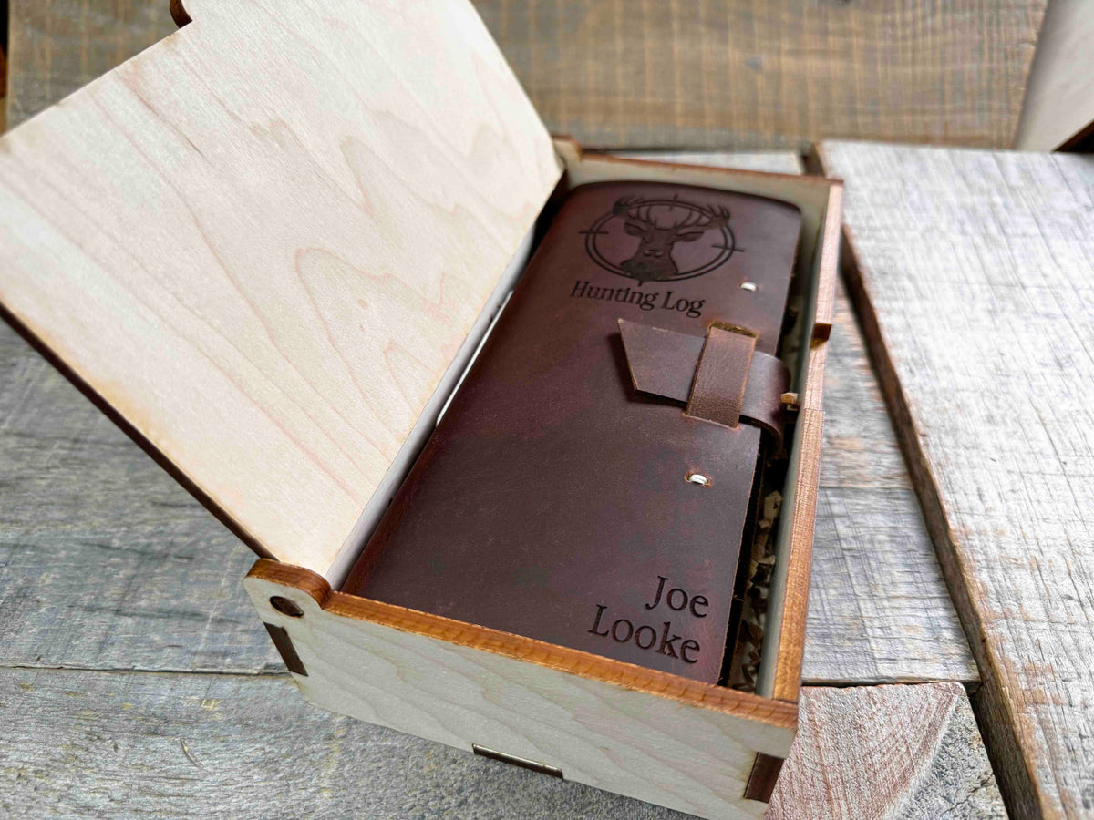 Hunting Log Premium Leather Engraved Memories Made Custom