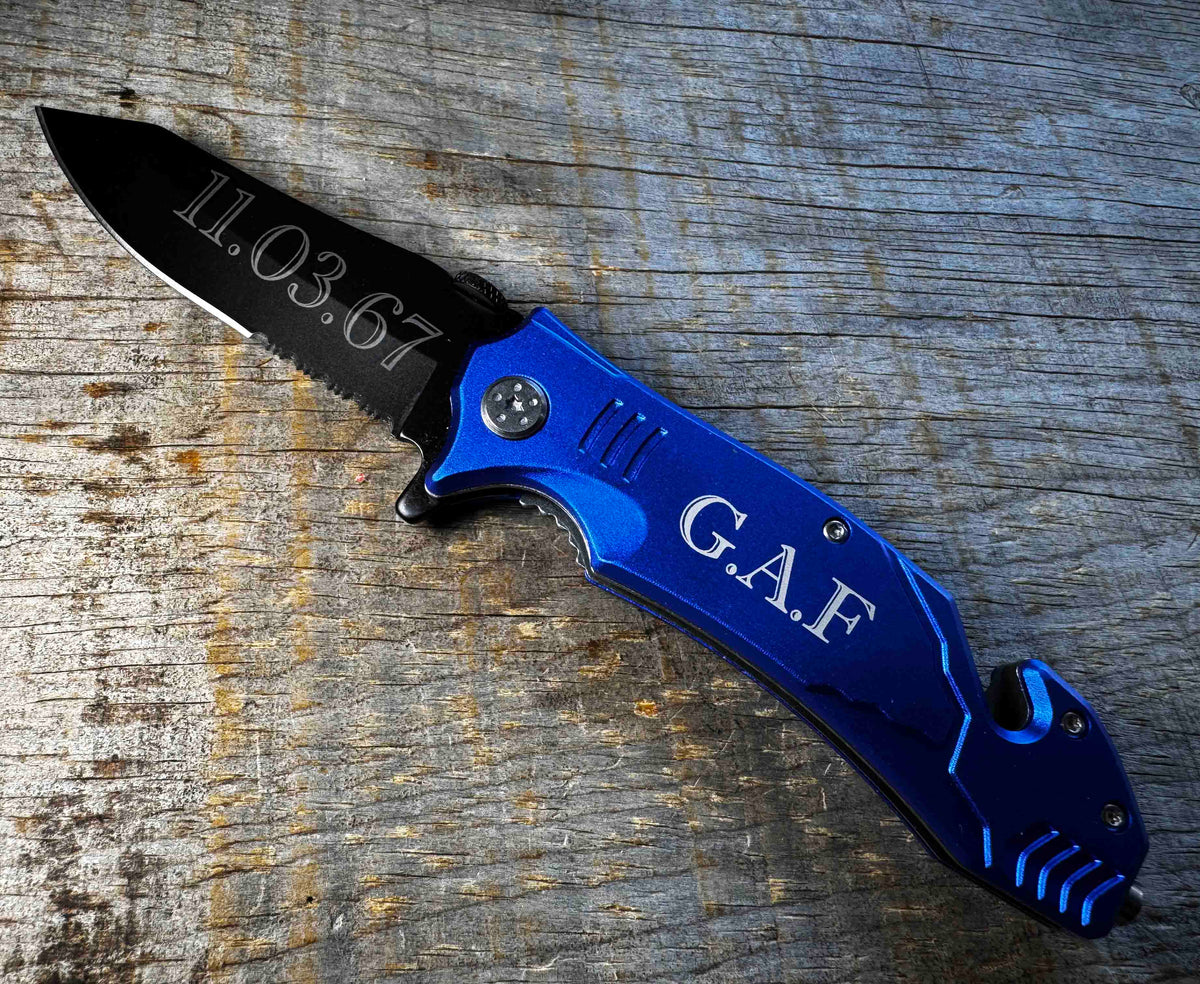 Folding Rescue Knife Memories Made Custom