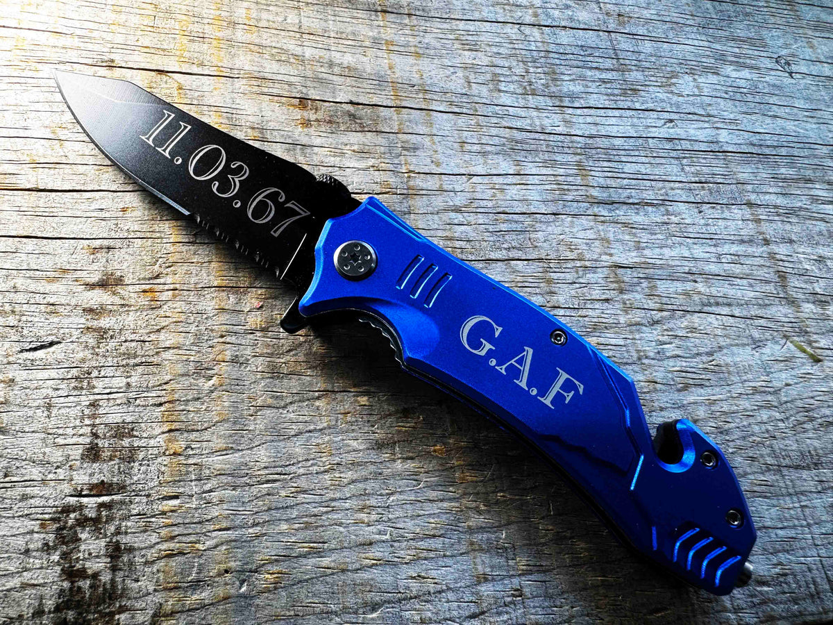 Folding Rescue Knife Memories Made Custom
