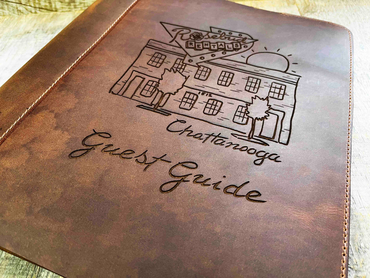 Binder Premium Leather Engraved Memories Made Custom