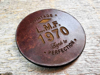 Custom Coasters - Premium Leather Memories Made Custom