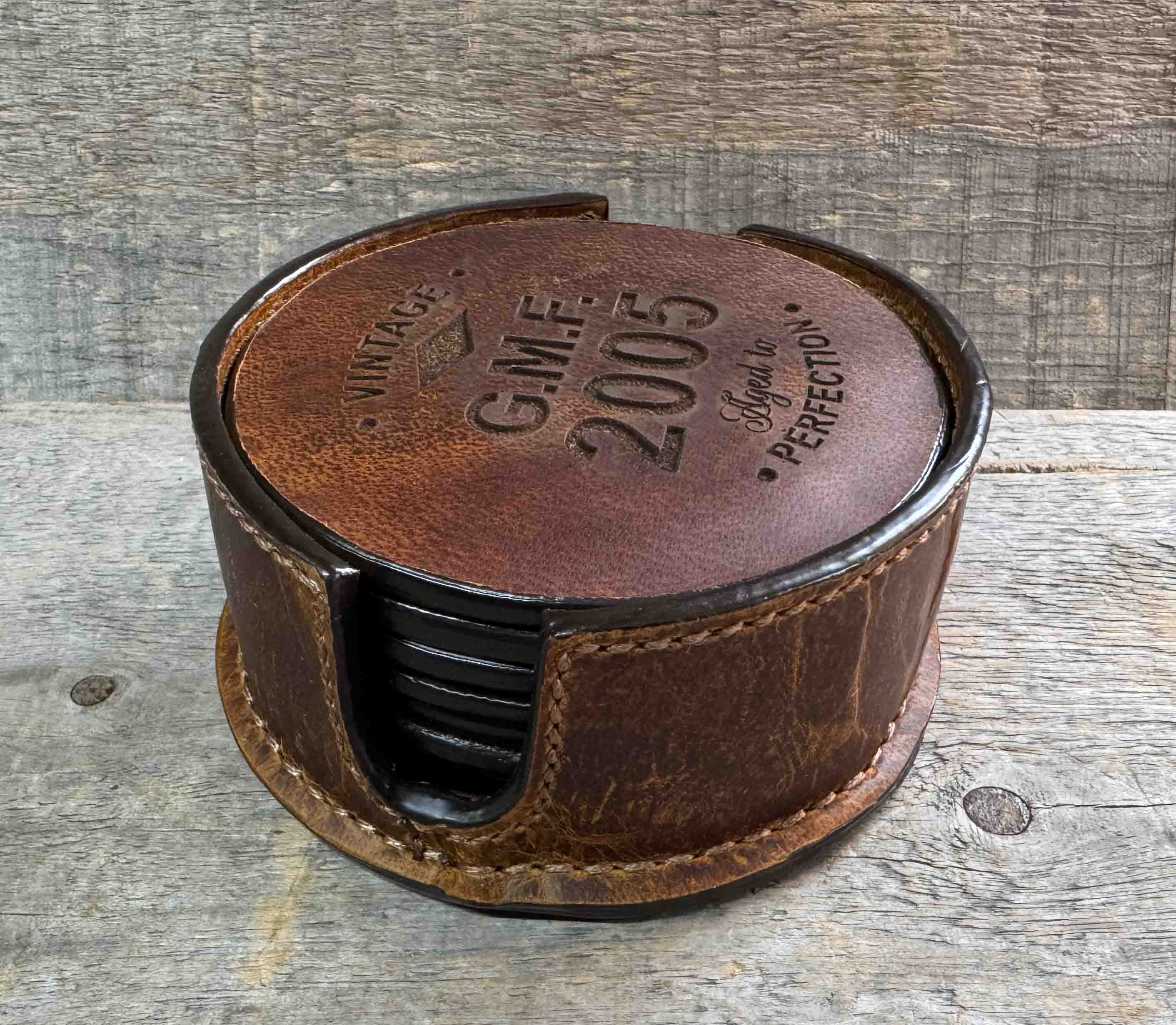 Custom Coasters - Premium Leather