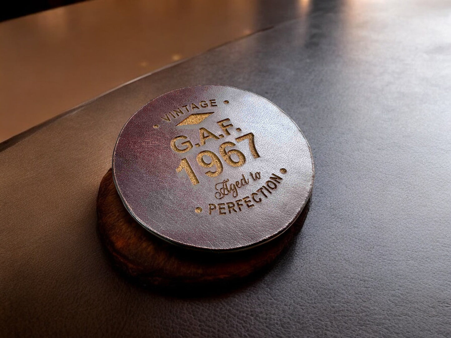 Custom Coasters - Premium Leather