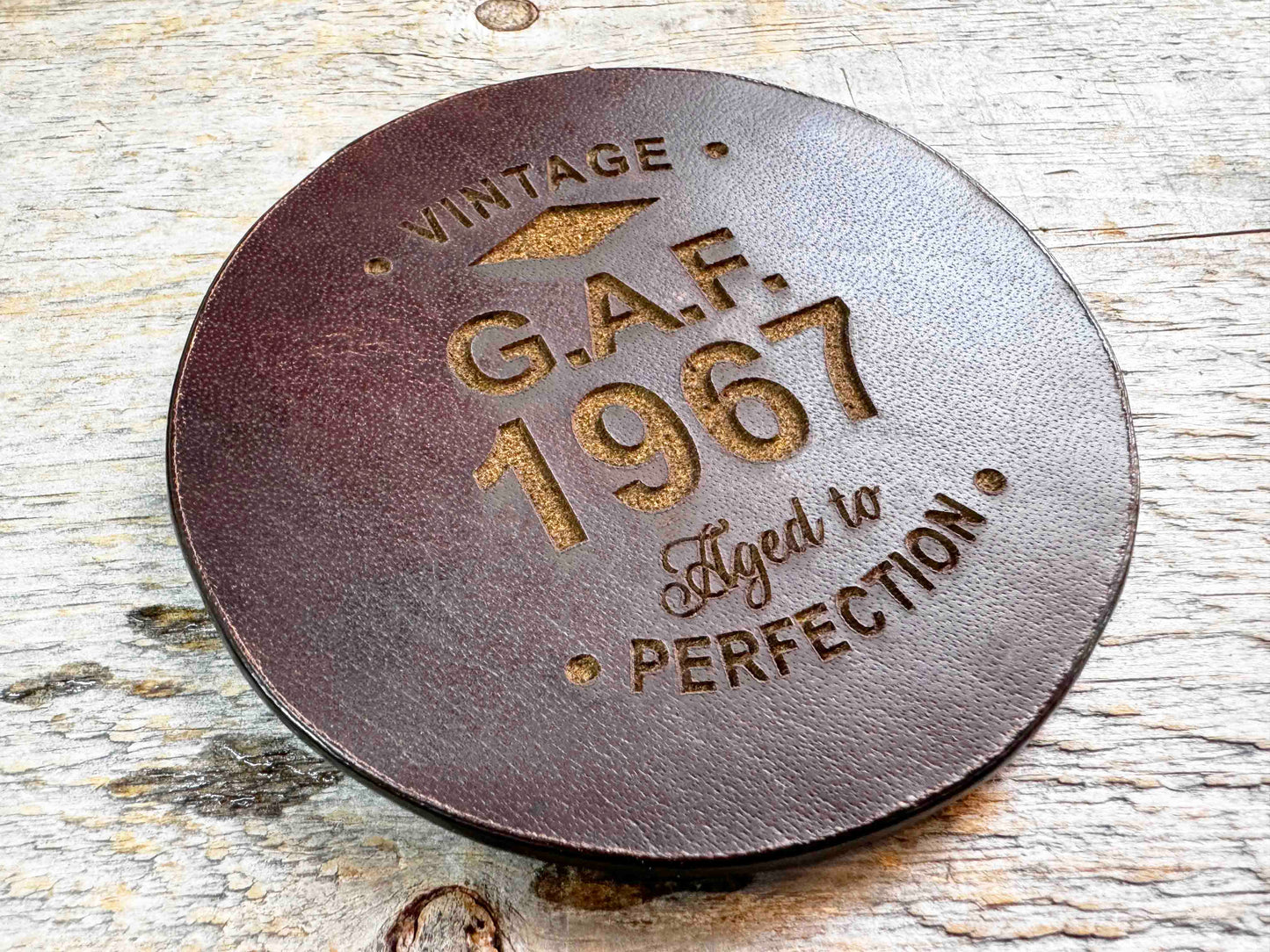 Custom Coasters - Premium Leather