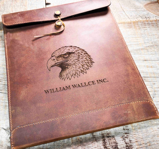 Leather File Folders | Full Grain A4 Document Holders Memories Made Custom