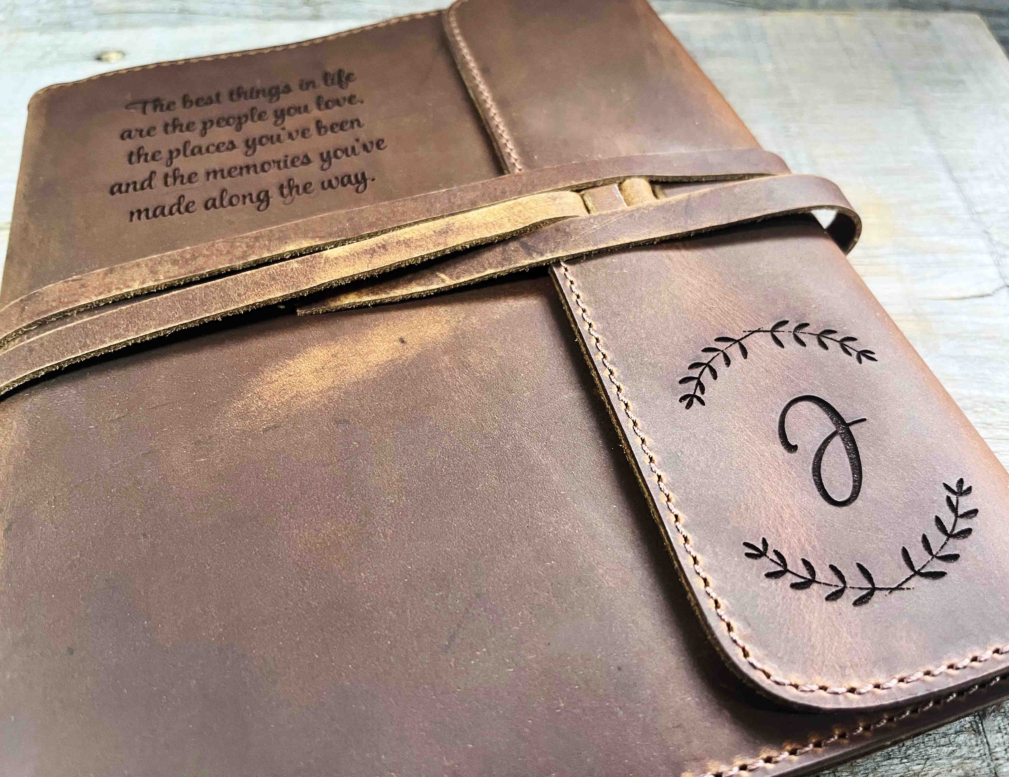 Refillable Journal / Premium Leather / Custom Engraved