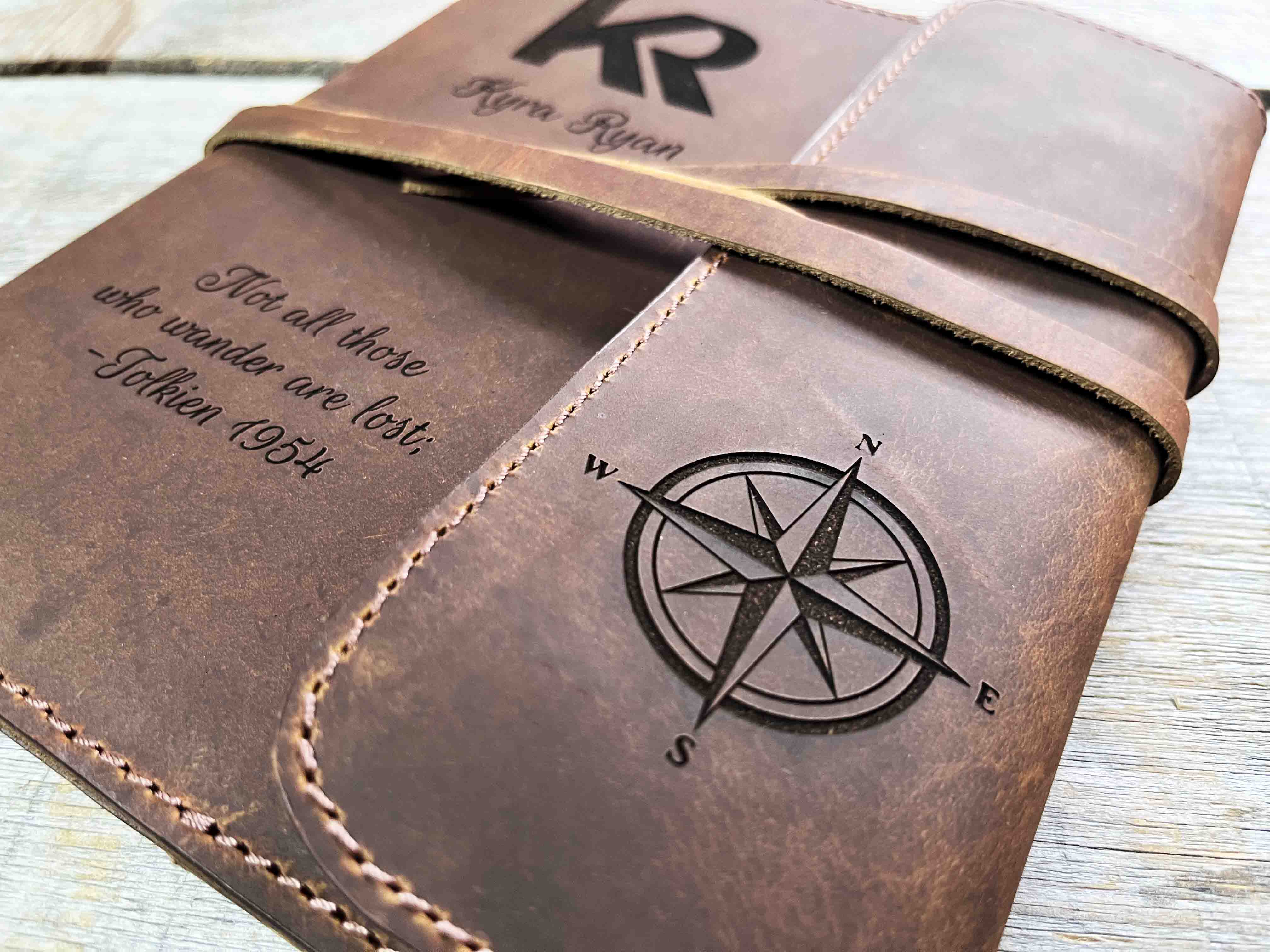Refillable Journal / Premium Leather / Custom Engraved
