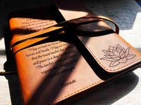 Refillable Journal / Premium Leather / Custom Engraved Memories Made Custom