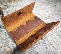 Custom Engraved Leather SD Card Holder - 6 Slot Memory Card Organizer Memories Made Custom