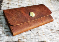 Custom Engraved Leather SD Card Holder - 6 Slot Memory Card Organizer Memories Made Custom