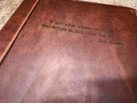 Sketchbook Premium Leather Engraved Memories Made Custom