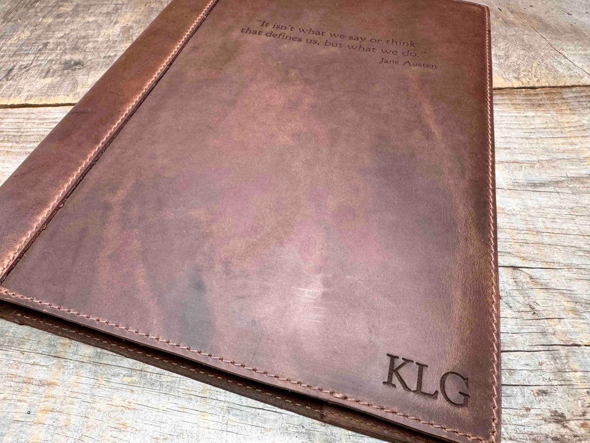 Sketchbook Premium Leather Engraved Memories Made Custom