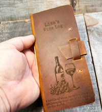 Leather Wine Log Memories Made Custom