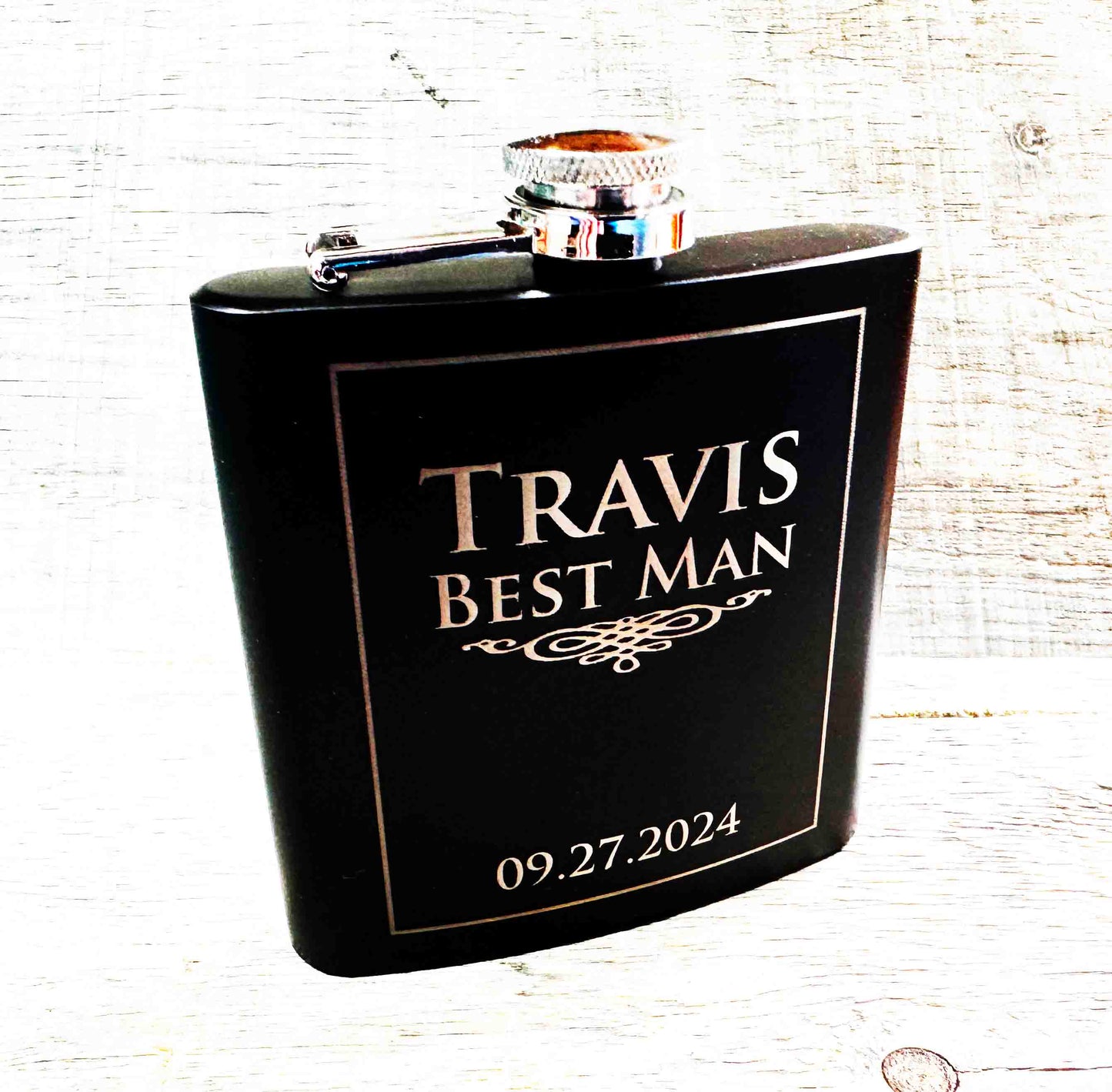 Custom Engraved Flasks Design 25