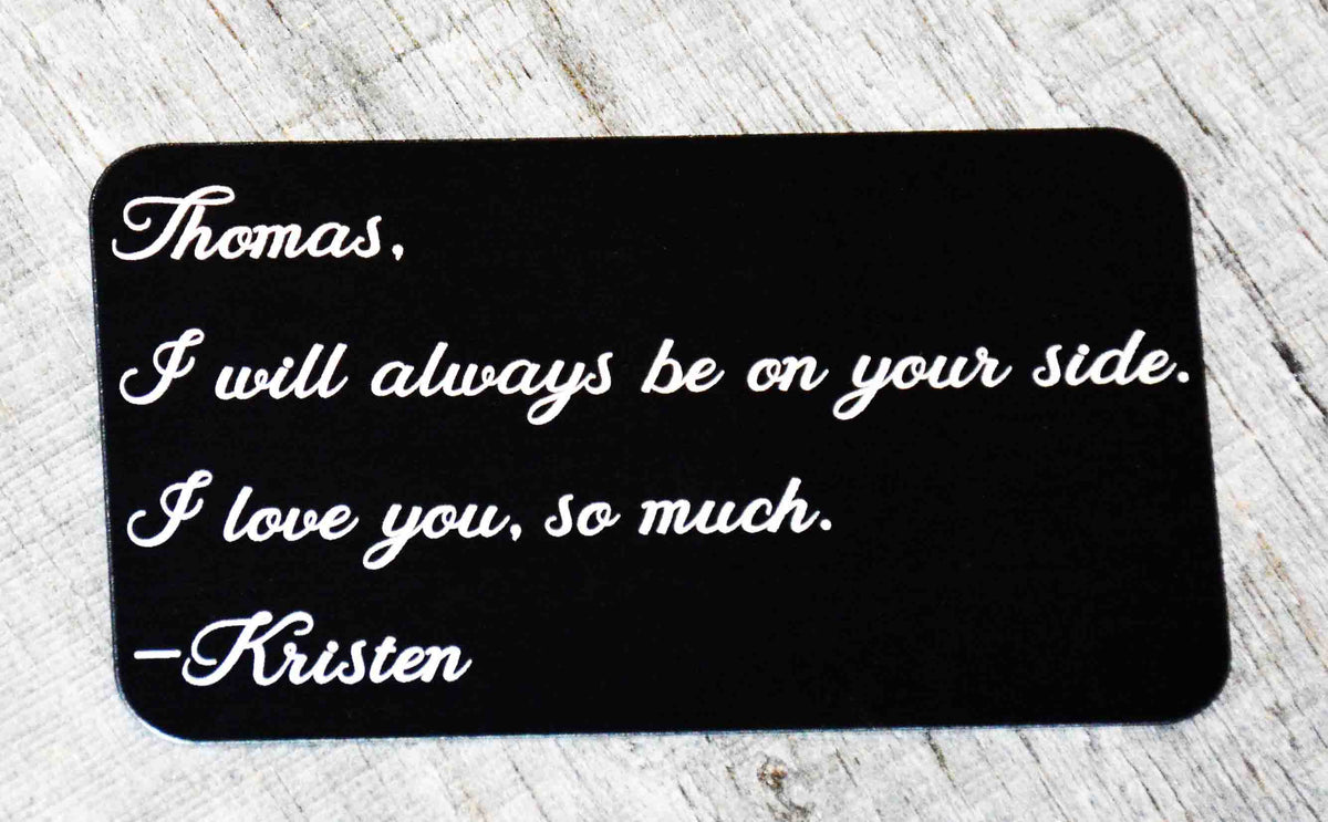 Aluminum Wallet Cards Memories Made Custom