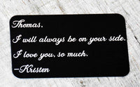 Aluminum Wallet Cards Memories Made Custom