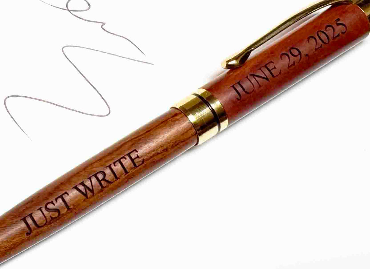 Beech Wood Engraved Pen Memories Made Custom