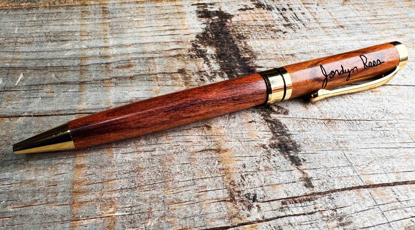 Beech Wood Engraved Pen Memories Made Custom