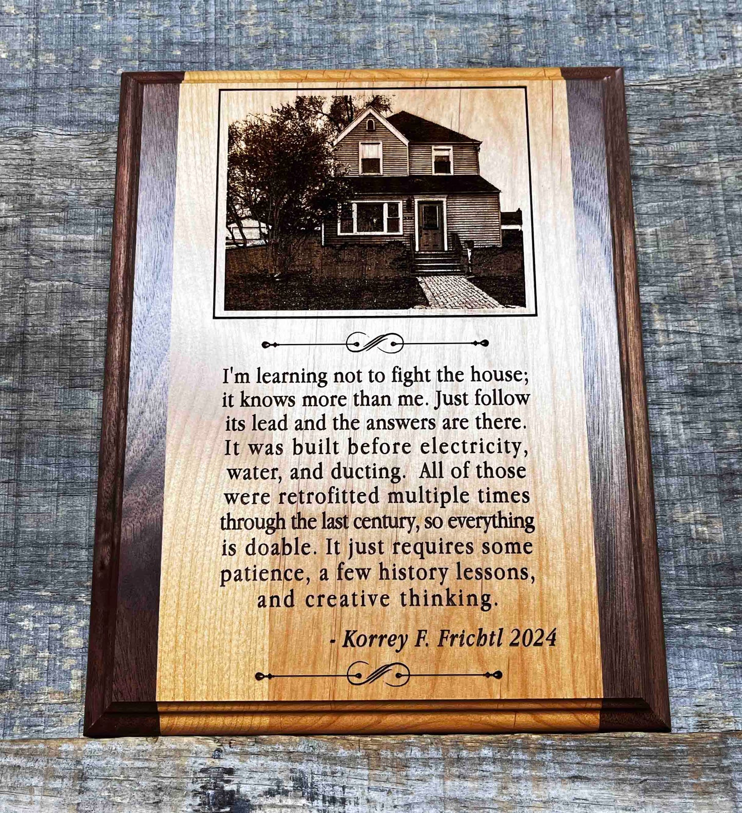 Wooden Plaque - Custom Engraved