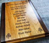Wooden Plaque - Custom Engraved Memories Made Custom