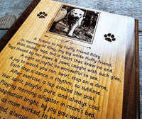 Wooden Plaque - Custom Engraved Memories Made Custom