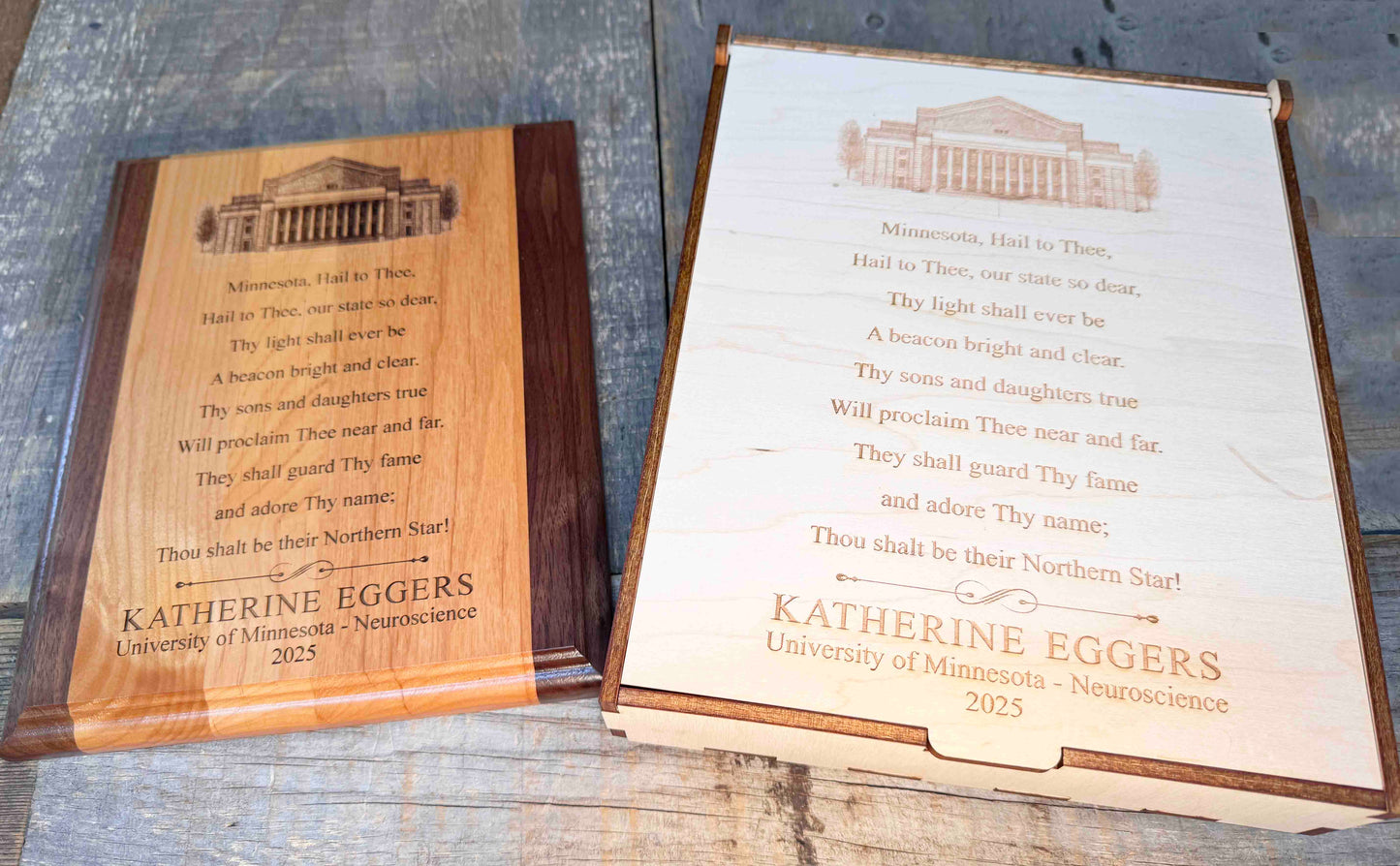 Wooden Plaque - Custom Engraved Memories Made Custom