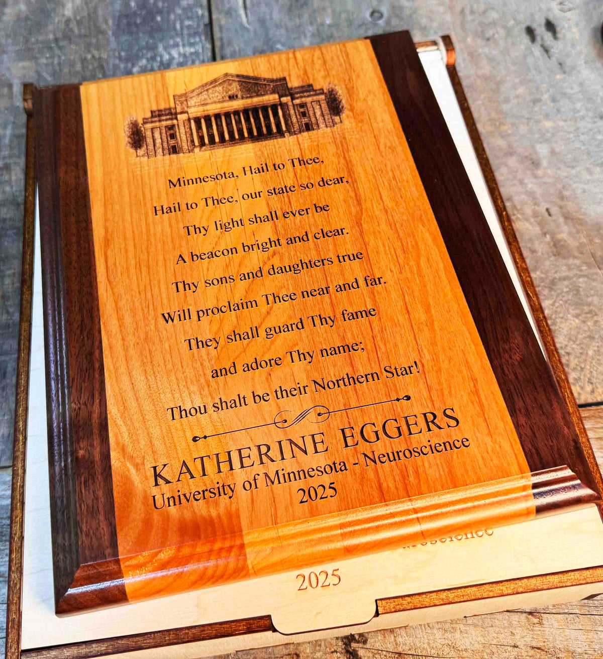 Wooden Plaque - Custom Engraved Memories Made Custom