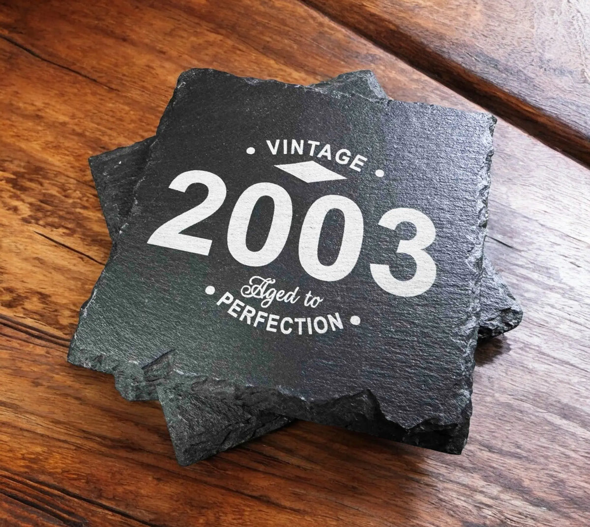 Slate Coaster - Vintage Aged to Perfection Memories Made Custom