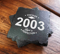 Slate Coaster - Vintage Aged to Perfection Memories Made Custom