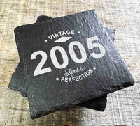 Slate Coaster - Vintage Aged to Perfection Memories Made Custom